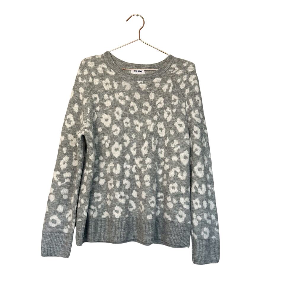 Old navy cozy leopard sweater size XL